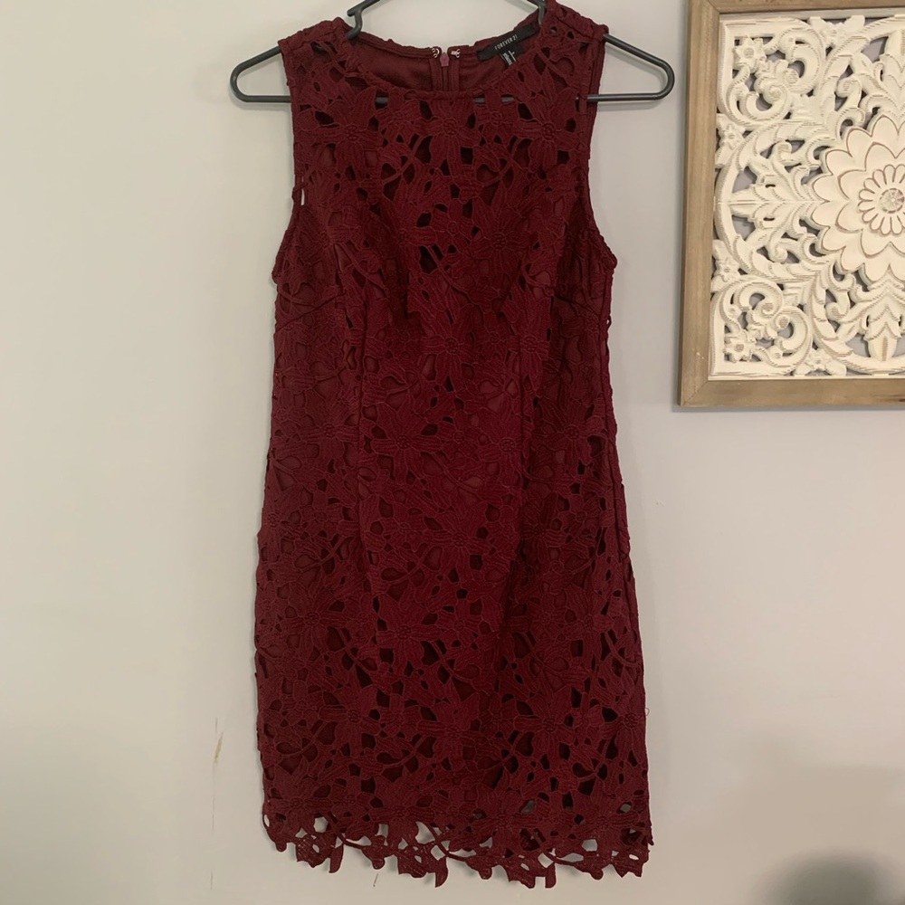 S Maroon Forever 21 Dress